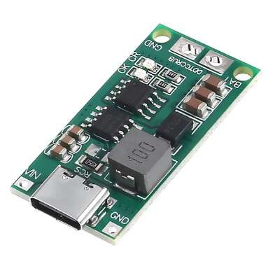 ماژول افزاینده ولتاژ با ورودی TYPE-C مناسب شارژ باتری 2 سل 2 آمپر ماژول افزاینده ولتاژ با ورودی TYPE-C مناسب شارژ باتری 2 سل 2 آمپر